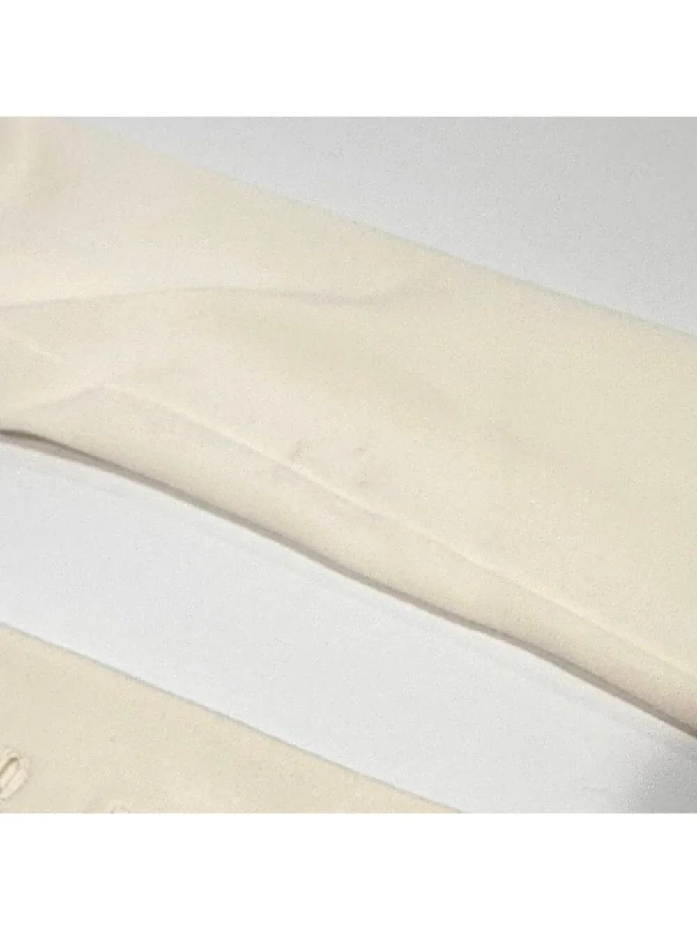 Vintage Off White Cream Button Up Formal Opera Gloves